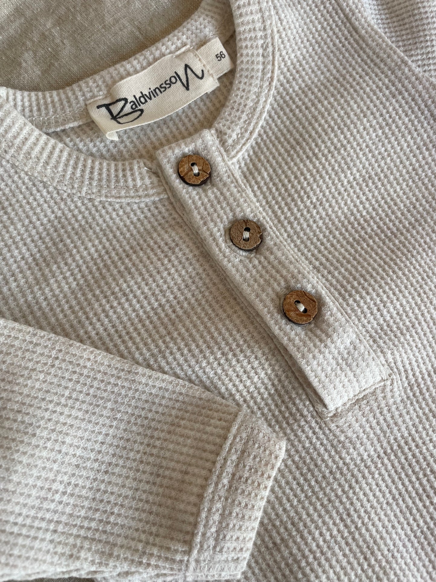 Bodystocking i vaffelstof