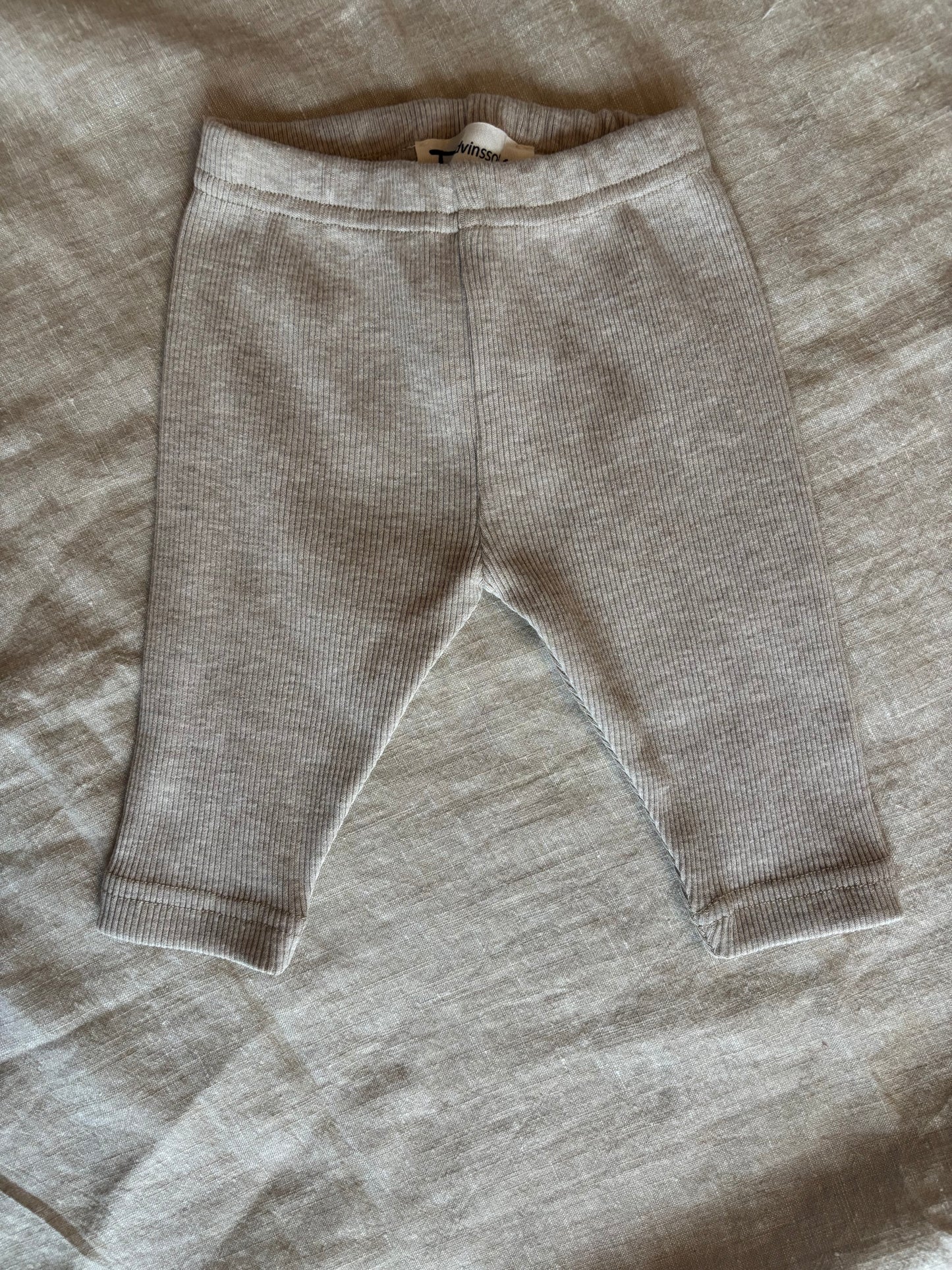 Leggings i sand melange