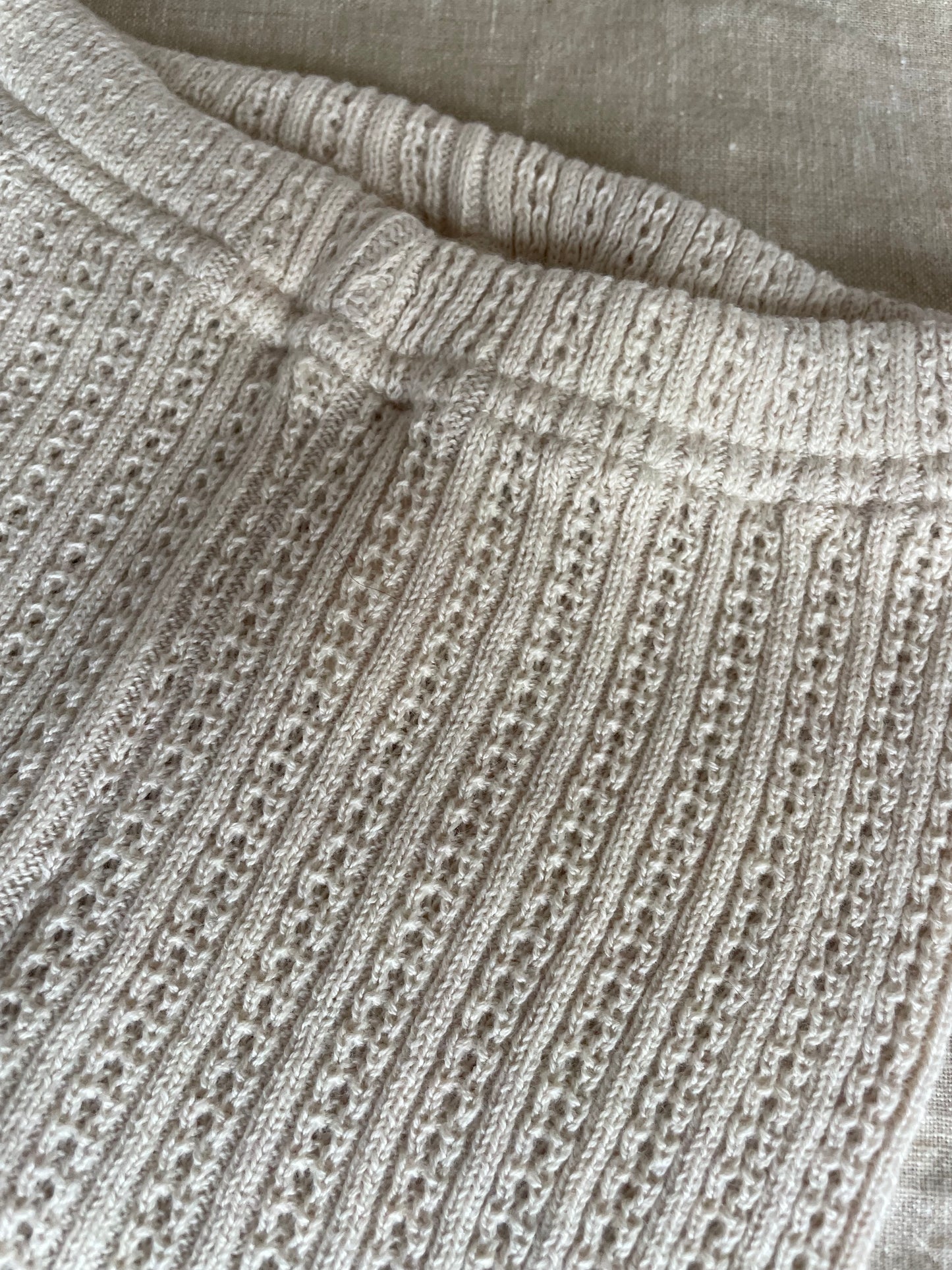 Cremefarvet leggings