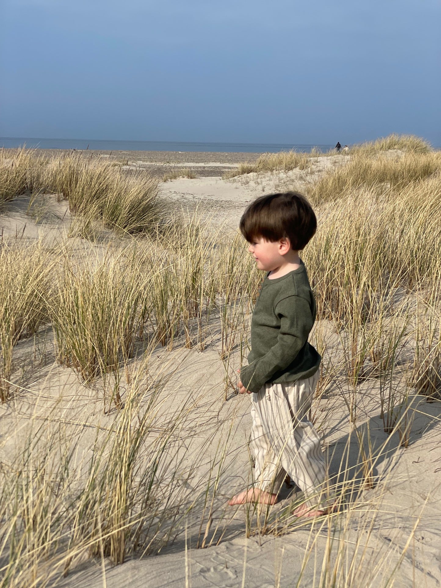 Bukser med grønne striber