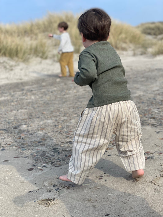 Bukser med grønne striber