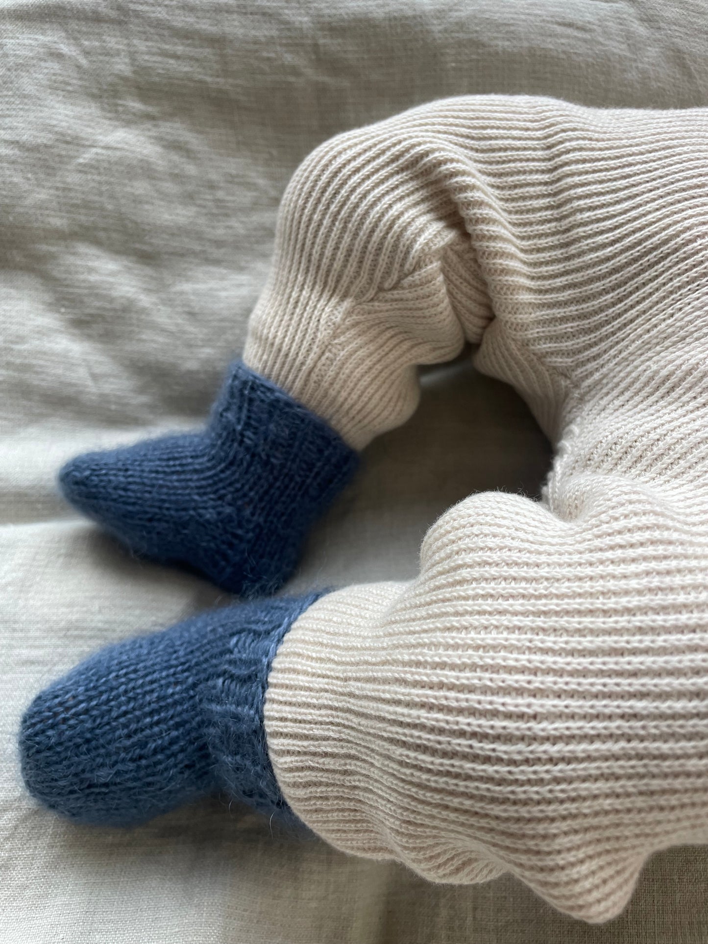 Hand-knitted wool socks