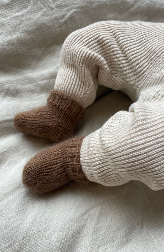Hand-knitted wool socks