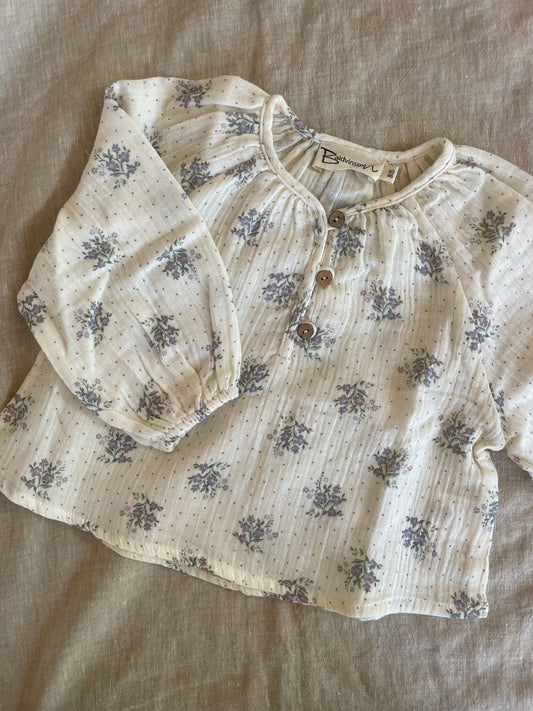 Tunika med blomster print