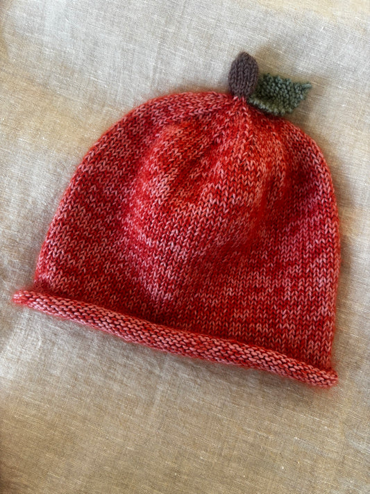 Håndstrikket æblehue