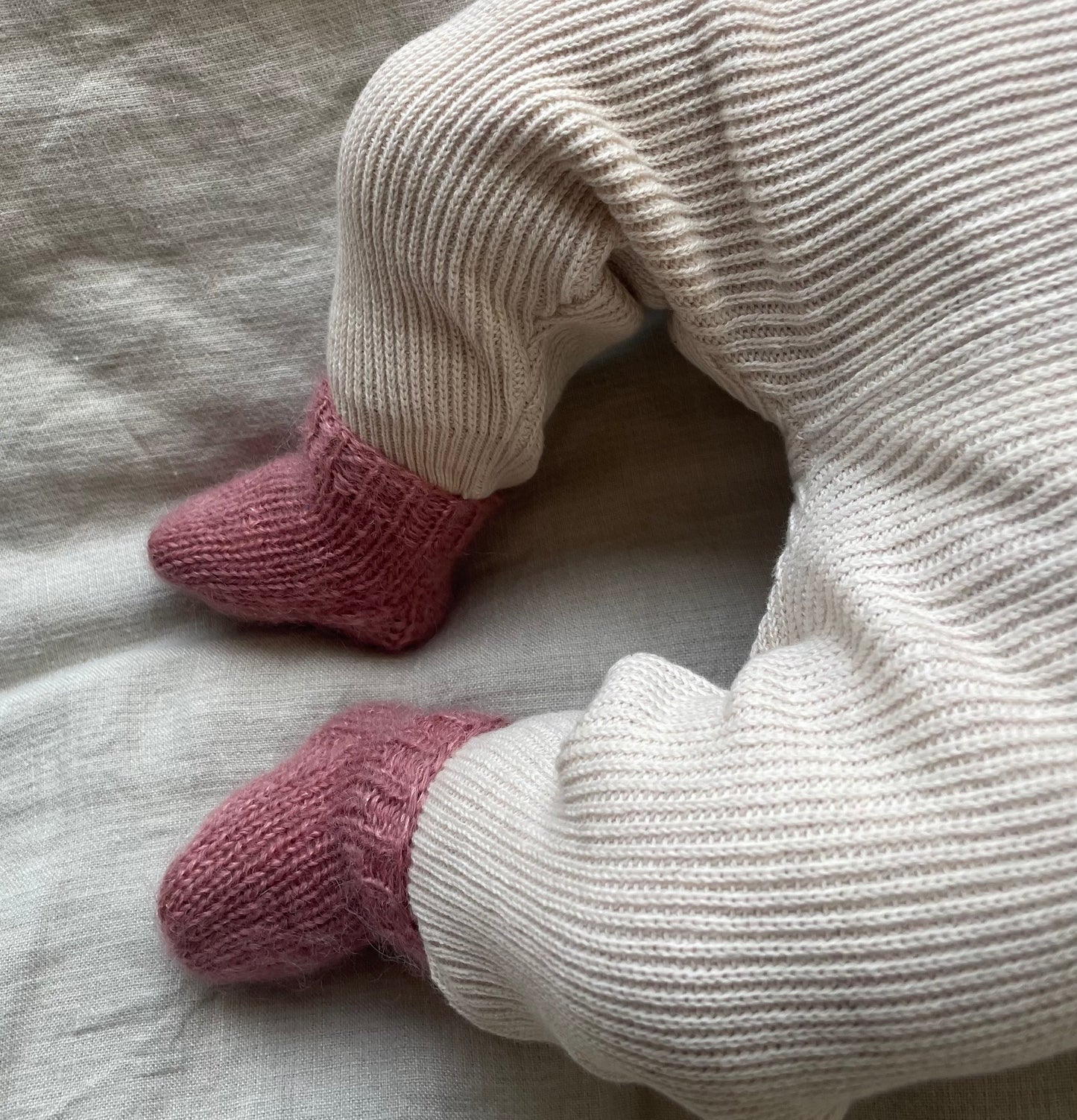 Hand-knitted wool socks